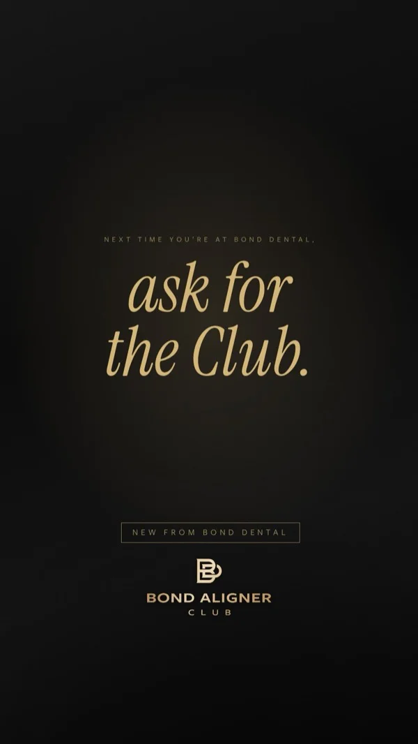 Bond Aligner Club advert: ask for the Club