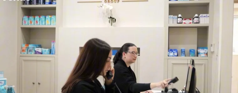 Reception staff taking patient calls at a dental practice